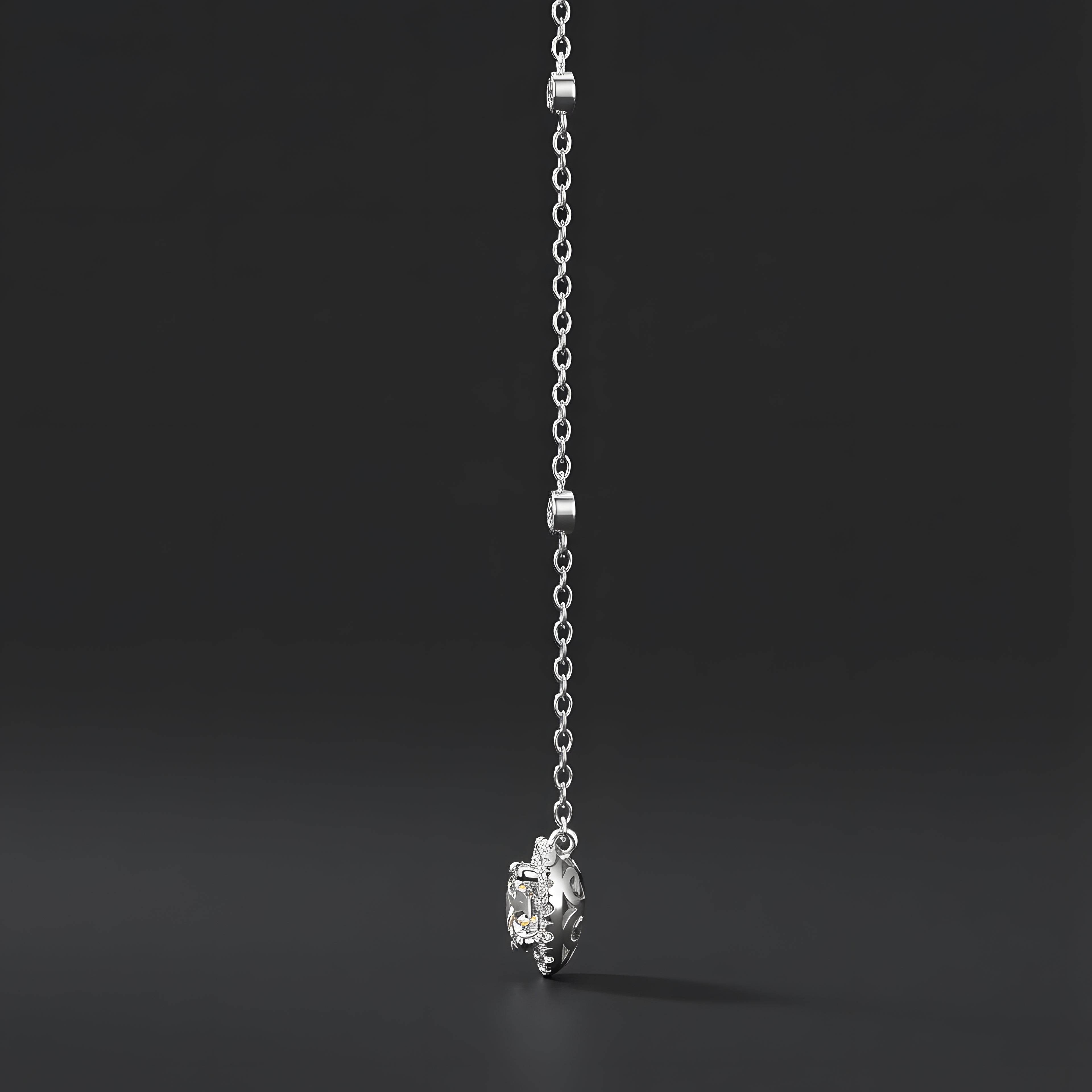 Le Destin dans les Rêves Collier Pendentif Moissanite en Argent S925