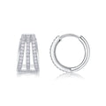 Le Beau Paysage de Mars Boucles d’Oreilles Moissanite en Argent S925