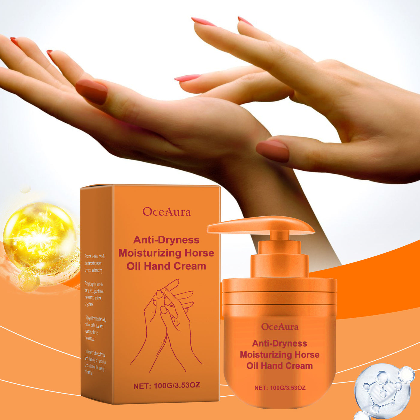 Mild Moisturizing And Nourishing Dry Hand Skin Hydrating Daily Apply Neck Cream