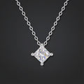 Rester Ensemble Collier Pendentif Moissanite en Argent S925