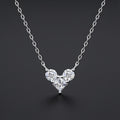 L’Amour au Présent Collier Pendentif Moissanite en Argent S925