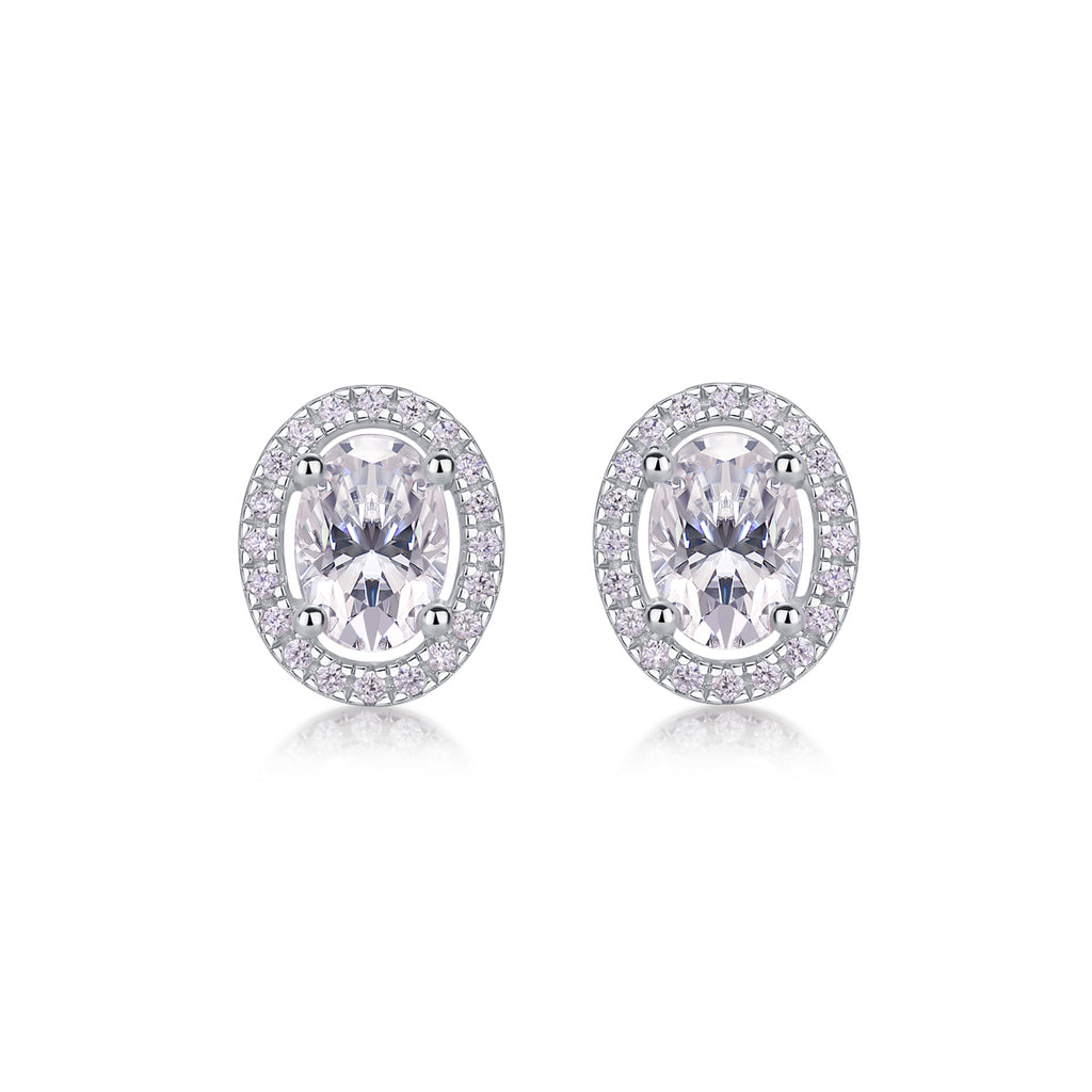 Royaume Nocturne Fantôme Boucles d’Oreilles Moissanite en Argent S925