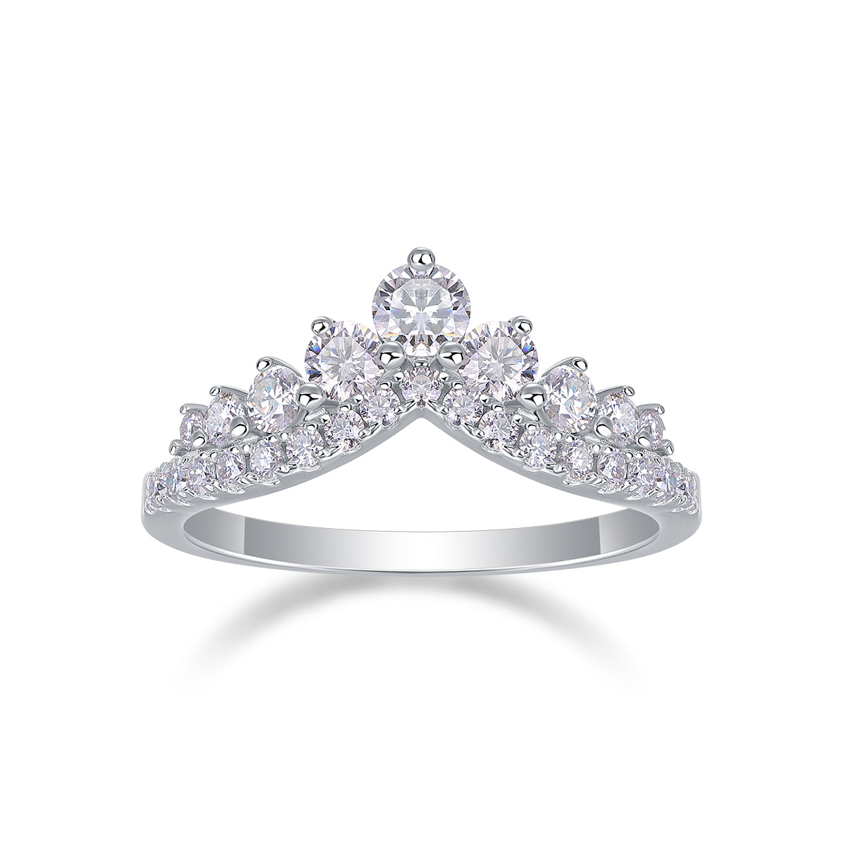 Victoire Bague Moissanite en Argent S925