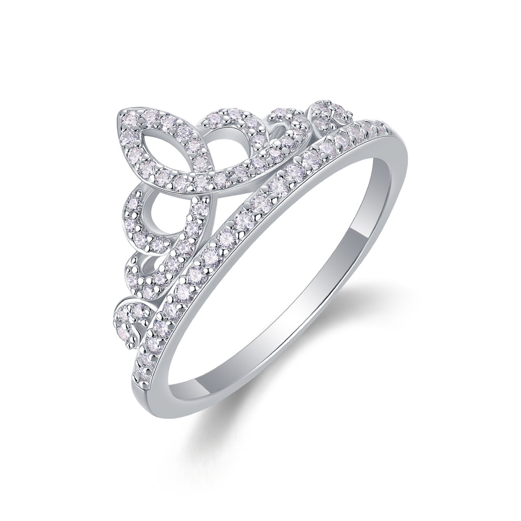 Une Romance Estivale Animée Bague Moissanite en Argent S925