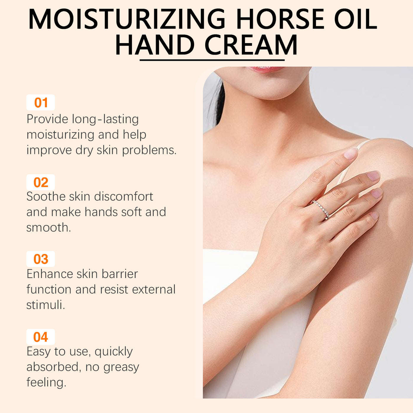 Mild Moisturizing And Nourishing Dry Hand Skin Hydrating Daily Apply Neck Cream