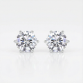 Moments Paisibles Boucles d’Oreilles Moissanite en Argent S925
