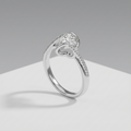 Promesse Éblouissante Bague Moissanite en Argent S925, 1 Carat