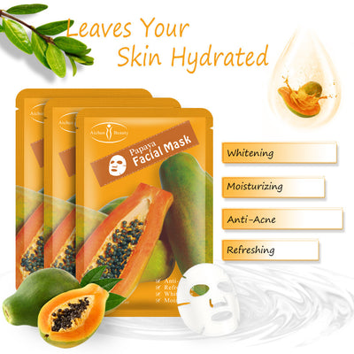 Ladies' Papaya Moisturizing Mask Sheet