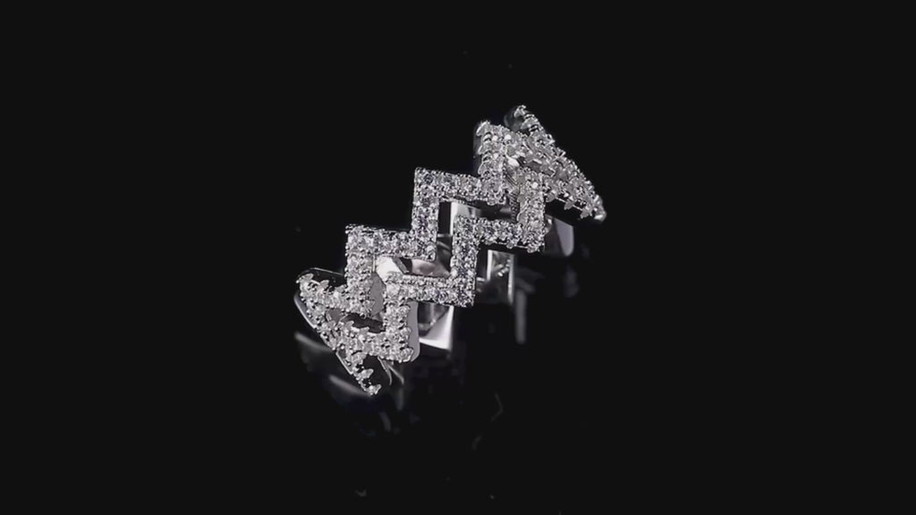 Éclat de Diamant Bague Moissanite en Argent S925