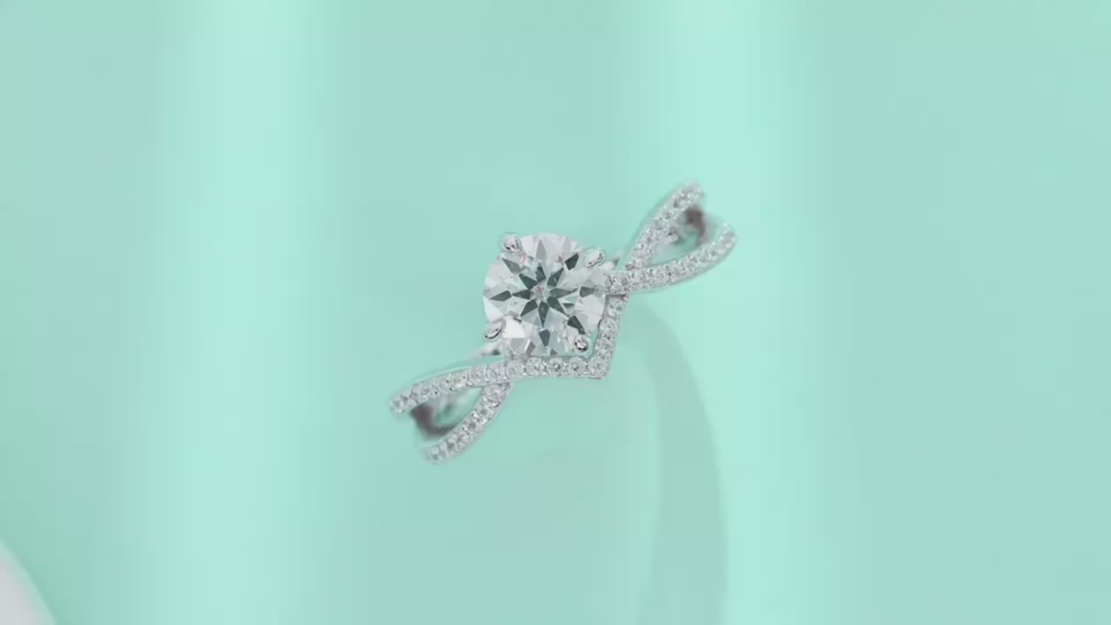 Vœu Sacré Bague Moissanite en Argent S925, 2 Carats