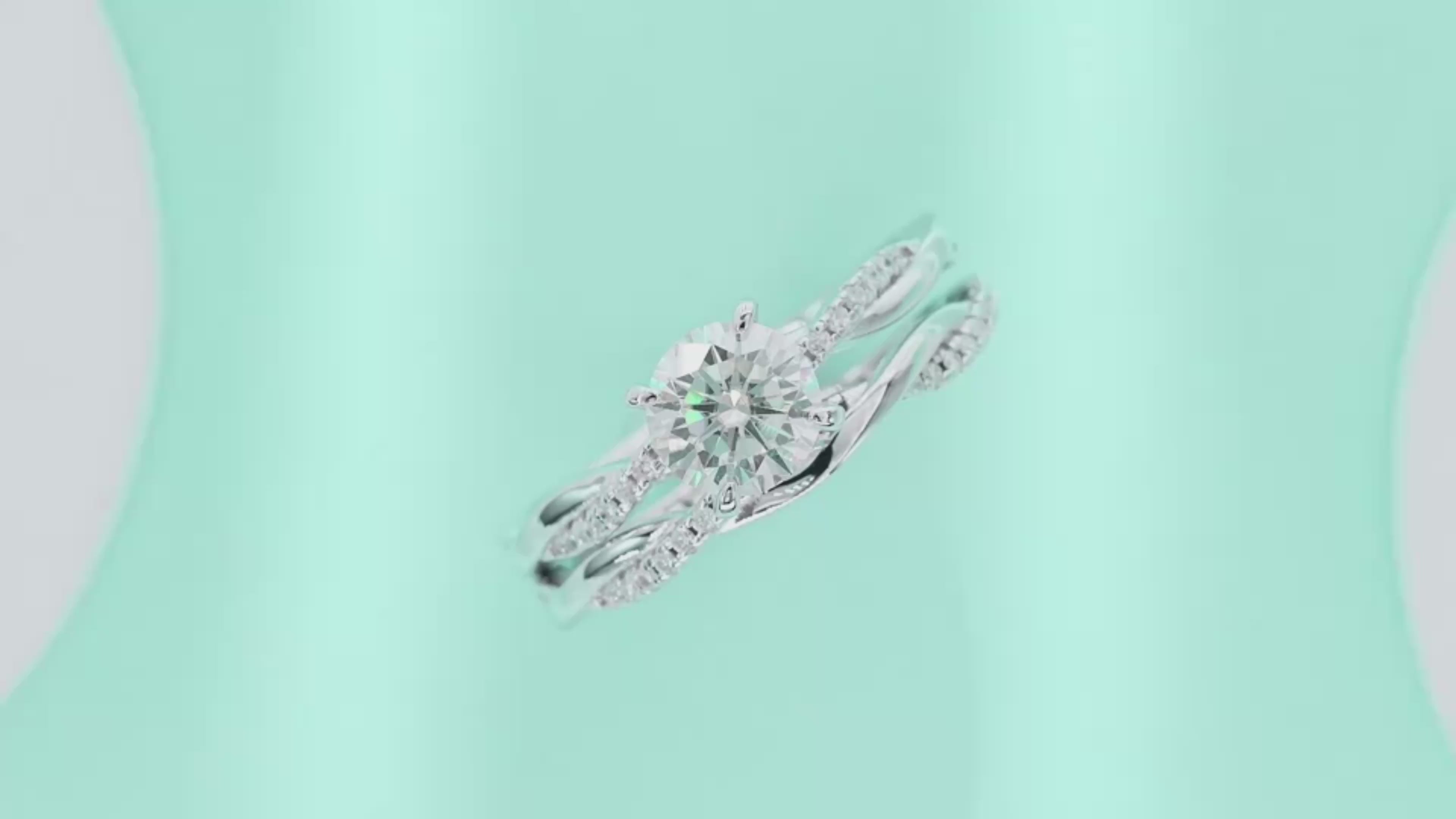 Dans l’Attente de Ton Retour Bague Moissanite en Argent S925, 1 Carat